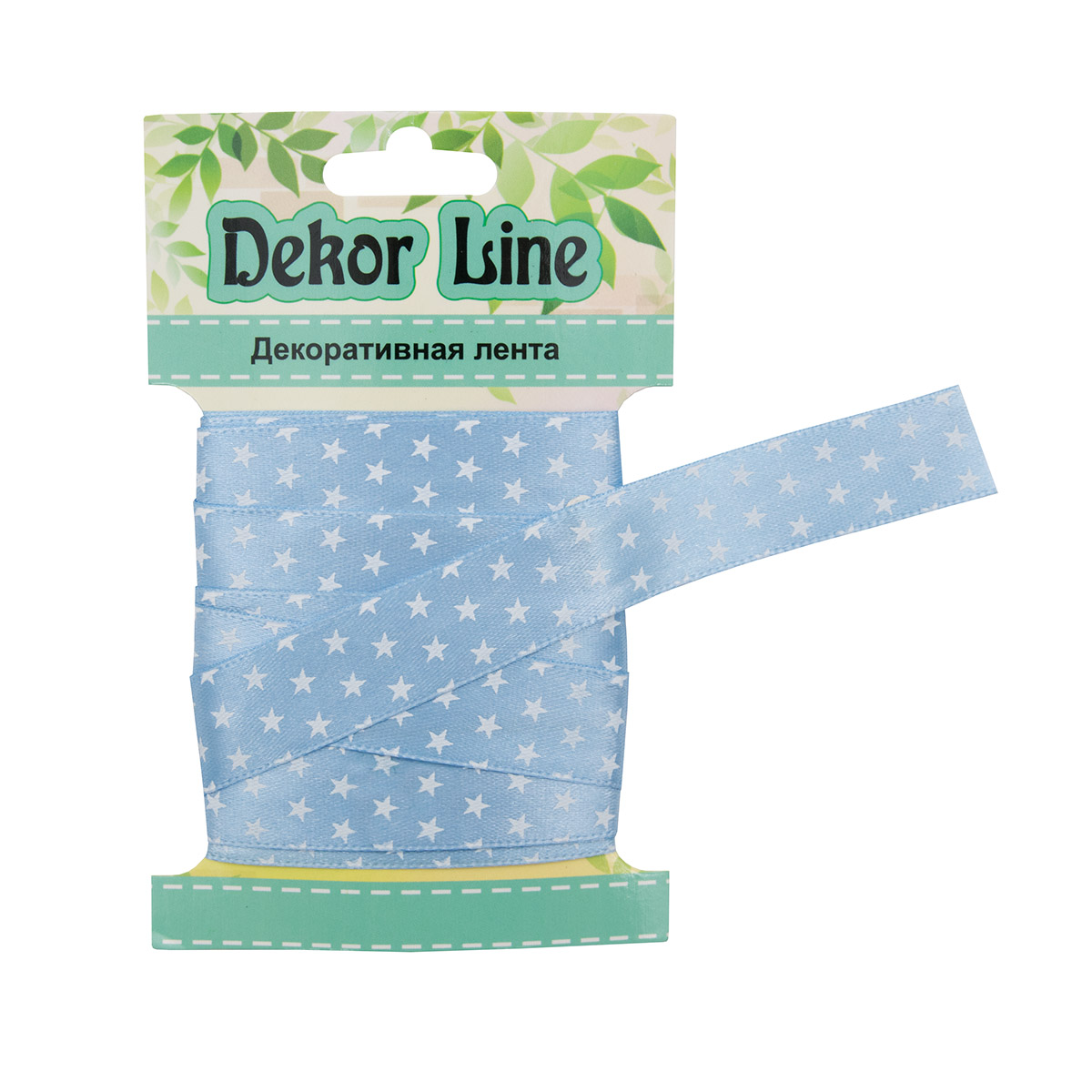Лента атласная 'Звездочки', 15мм*3м (голубой) АЙРИС7710558_00001