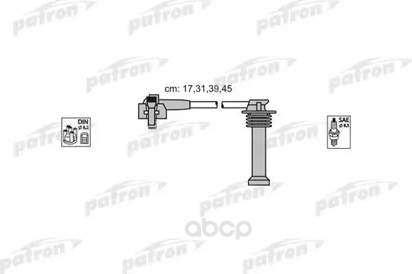 Комплект проводов зажигания FU11 FORD: ESCORT CLASSIC 98-00,ESCORT V 90-92, ESCORT VII 95-