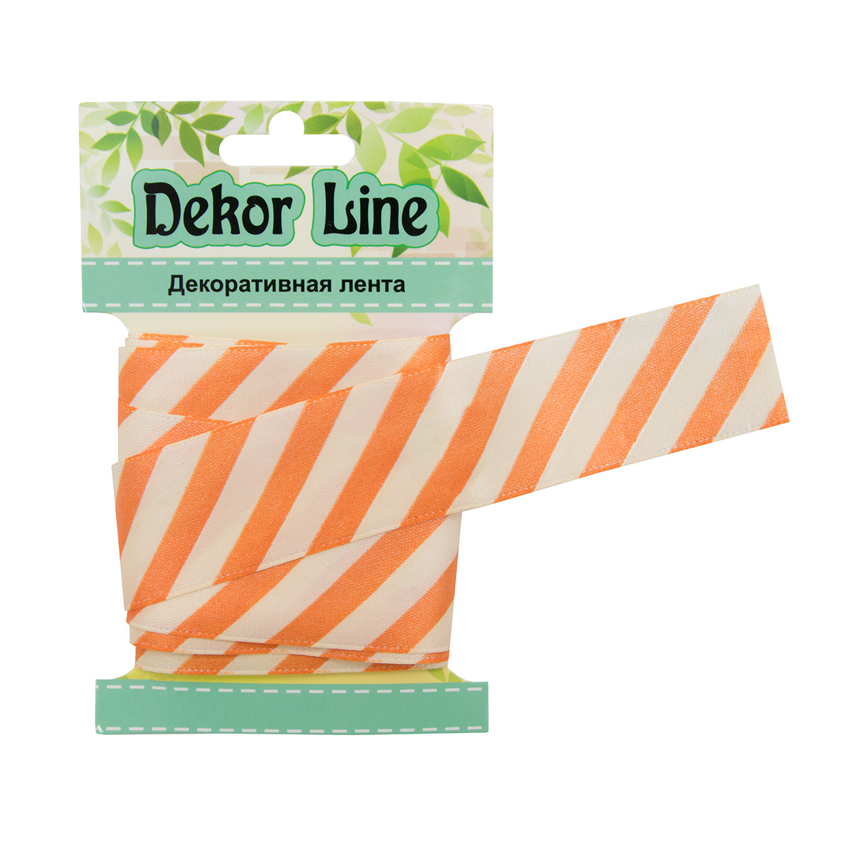 Лента атласная 'Диагональ', 25мм*3м (красный) АЙРИС7710565_00002