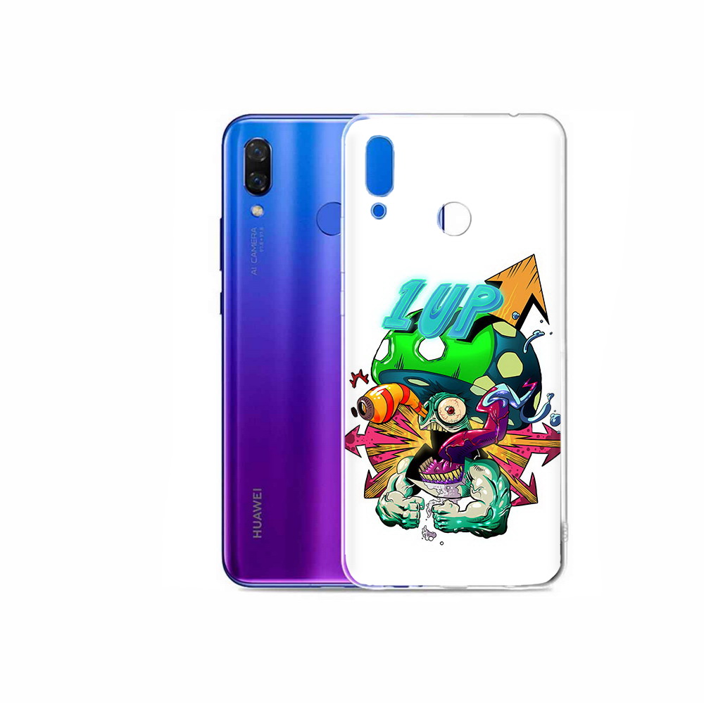 

Чехол MyPads Tocco для Honor Play сильный гриб абстракция, Прозрачный, Tocco