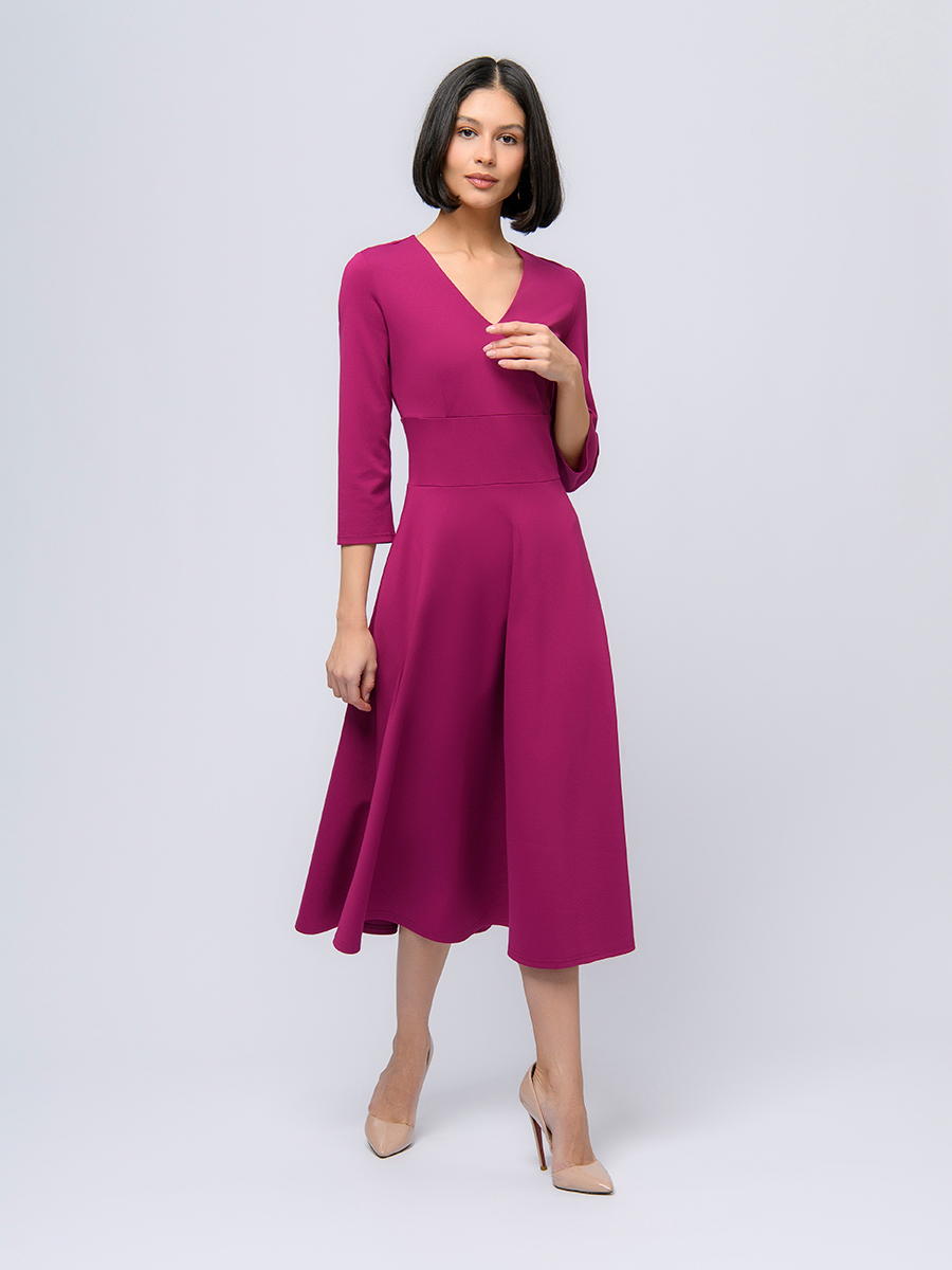 

Платье женское 1001dress 0103082BE фиолетовое 48 RU, Фиолетовый, 0103082BE