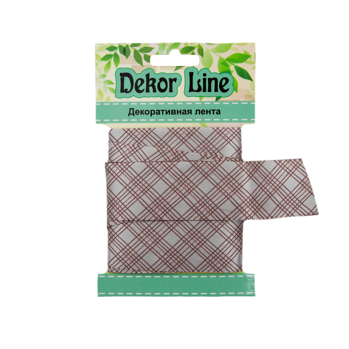 Лента атласная 'Пересечение', 25мм*3м (розовый) АЙРИС7710566_00001