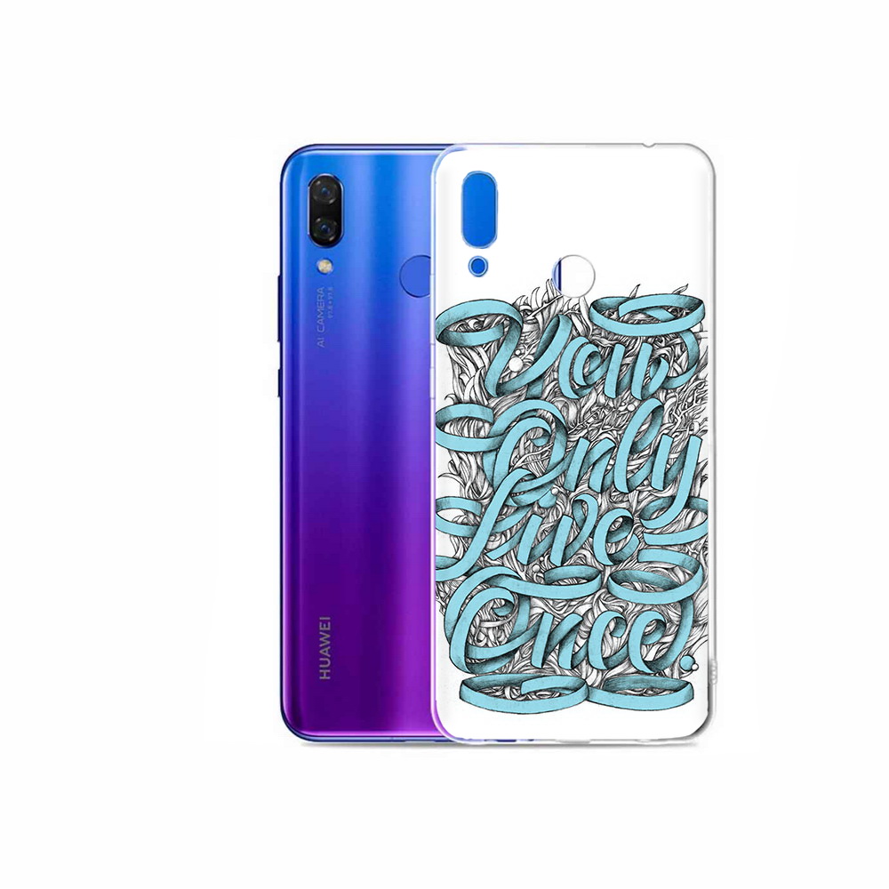 

Чехол MyPads Tocco для Honor Play слова из ленты абстракция, Прозрачный, Tocco