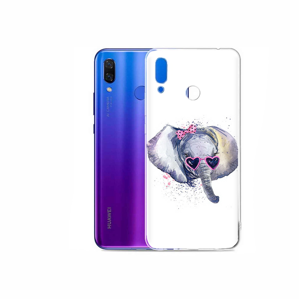 

Чехол MyPads Tocco для Honor Play слоник в очках, Прозрачный, Tocco