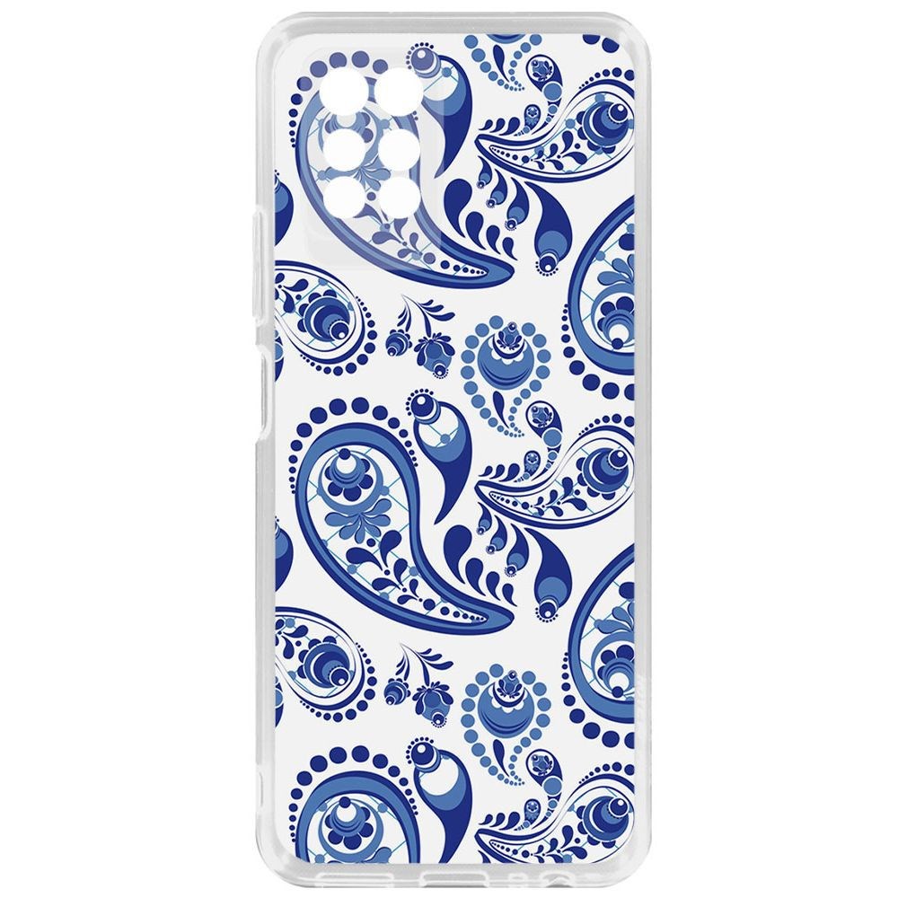 

Чехол-накладка Krutoff Clear Case Гжель для Infinix Note 10 Pro, Прозрачный