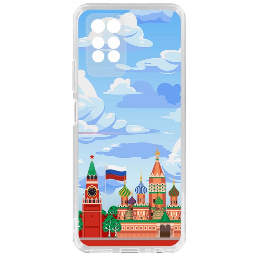 

Чехол-накладка Krutoff Clear Case Красная Площадь для Infinix Note 10 Pro, Прозрачный