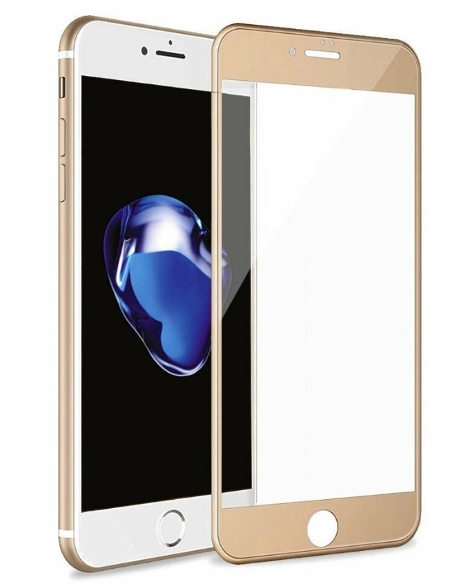 

Защитное стекло Tiger Glass для Apple iPhone 6/6S золотистая рамка