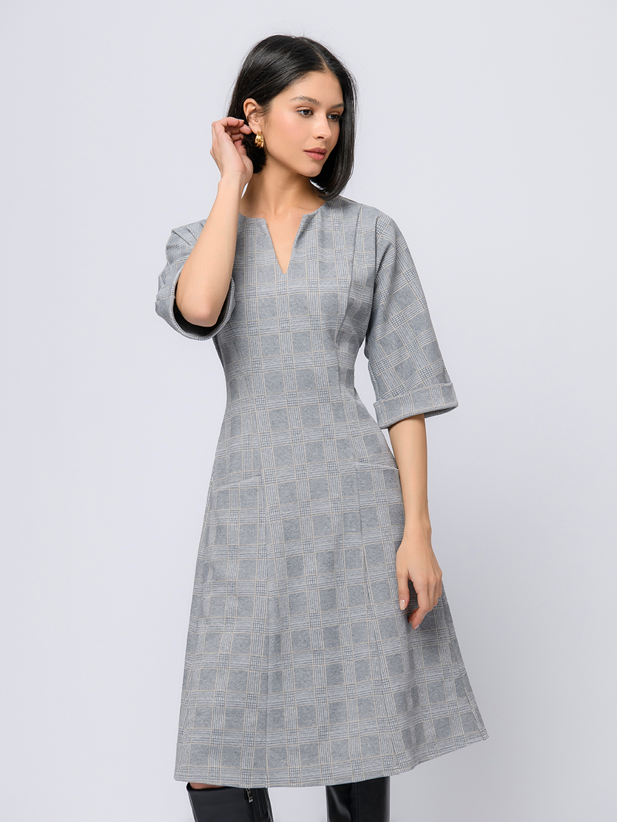 

Платье женское 1001dress 0103071GY серое 42 RU, Серый, 0103071GY