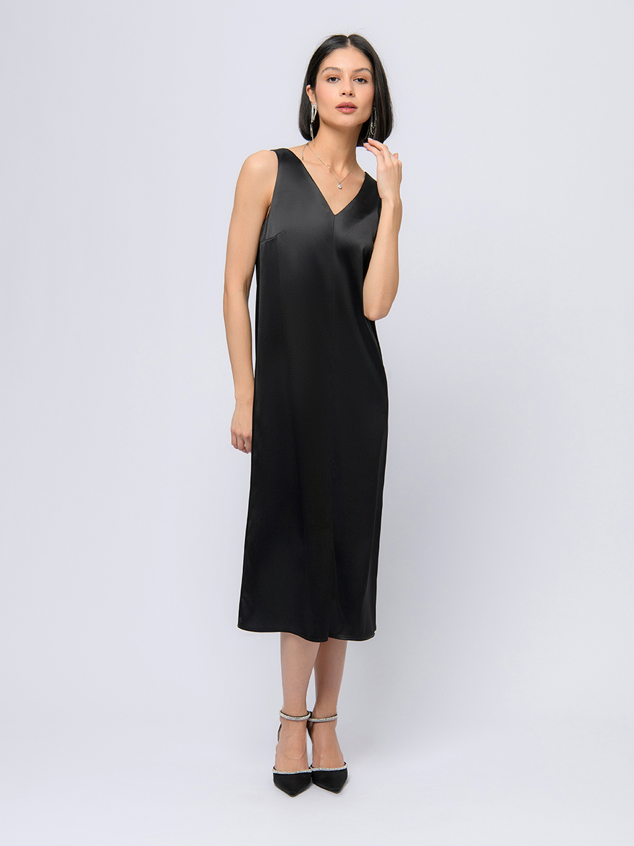 

Платье женское 1001dress 0103075BK черное 40 RU, Черный, 0103075BK