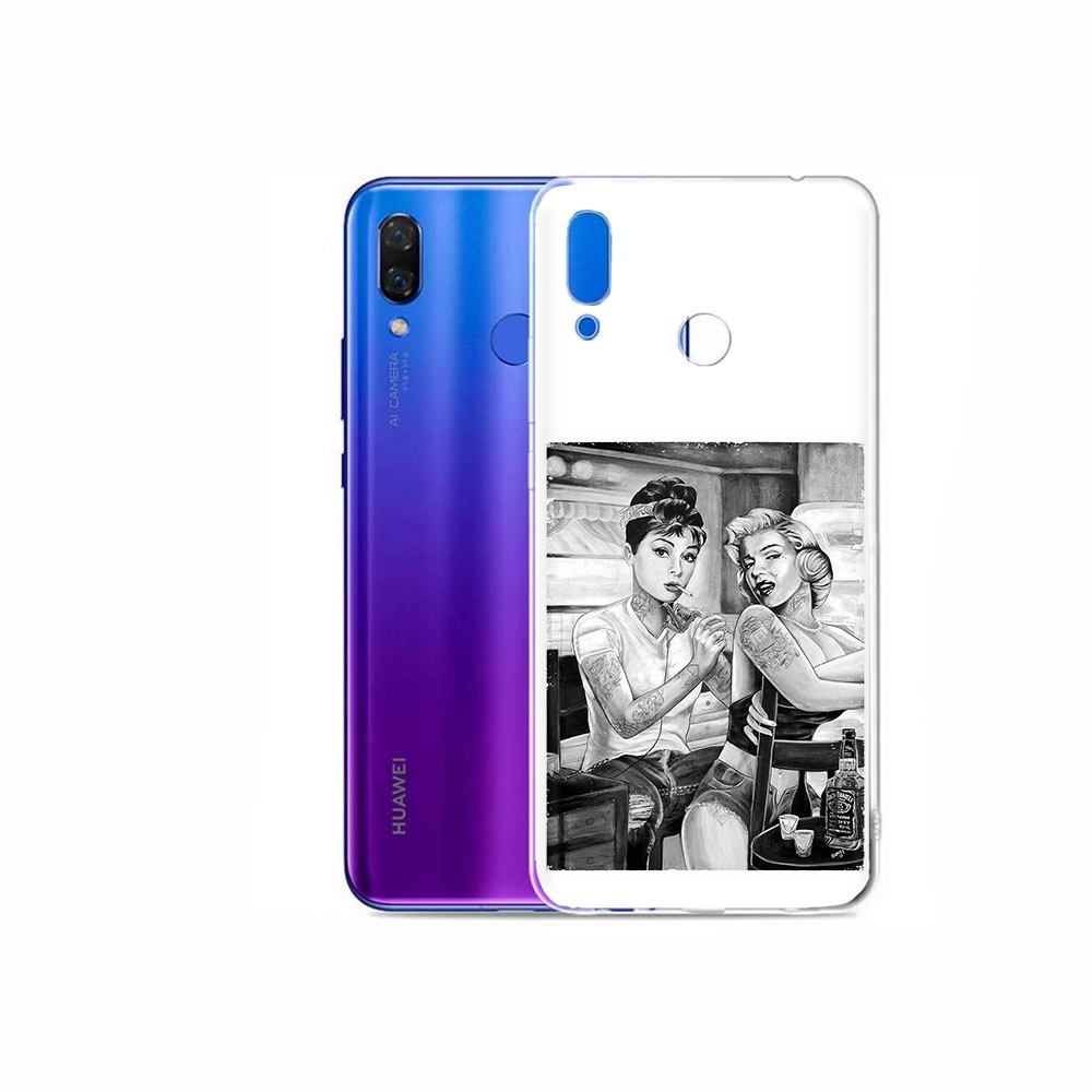 

Чехол MyPads Tocco для Honor Play тату мастер, Прозрачный, Tocco