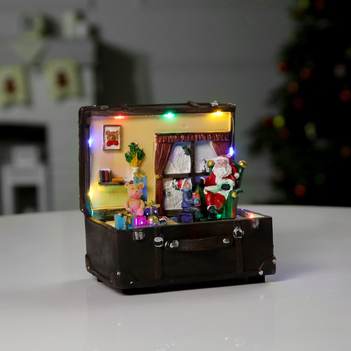 

Светодиодная фигура «Новогодняя ночь» 15.5  16  13 см, USB, свечение мульти
