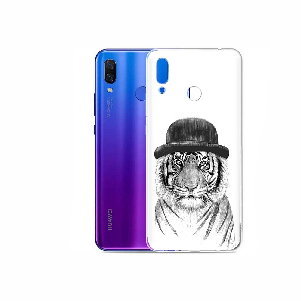

Чехол MyPads Tocco для Honor Play тигр британец, Прозрачный, Tocco