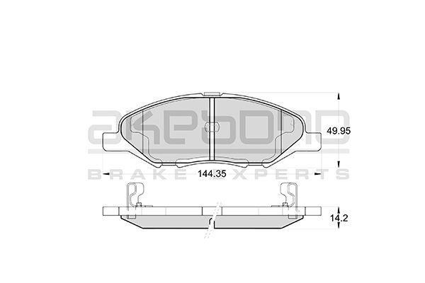 Тормозные колодки Akebono дисковые AN675WK