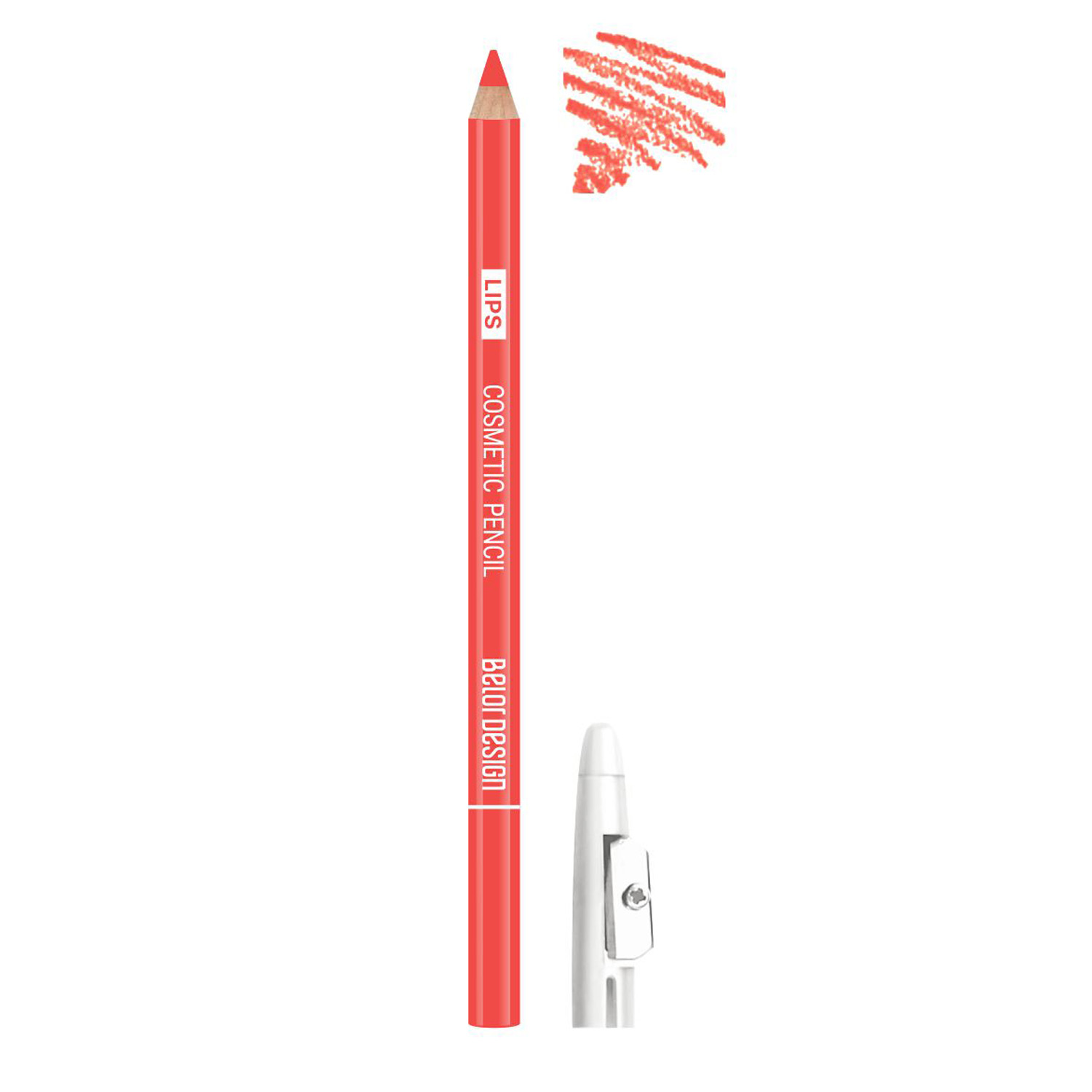 Контурный карандаш для губ Belor Design PARTY, 1.2 гр. (22 нежный коралл) карандаш косметический контурный для губ тон 22 нежный коралл 1 3г
