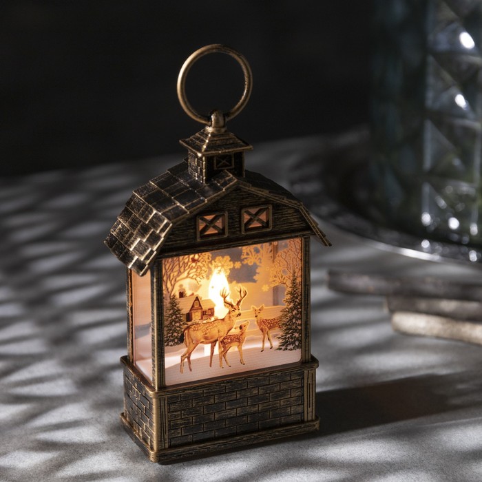 

Светодиодная фигура «Олени» 7.5 × 14 × 4.2 см, свечение тёплое белое