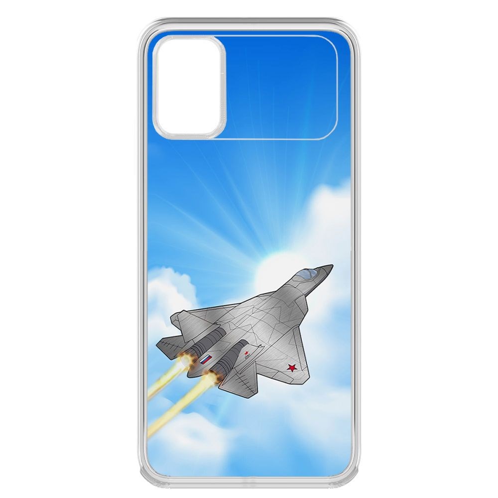 

Чехол-накладка Krutoff Clear Case СУ-57 для Poco M3, Прозрачный