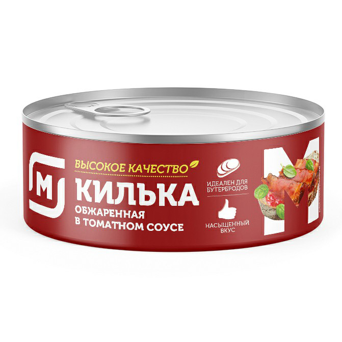

Килька Магнит черноморская в томатном соусе 240 г