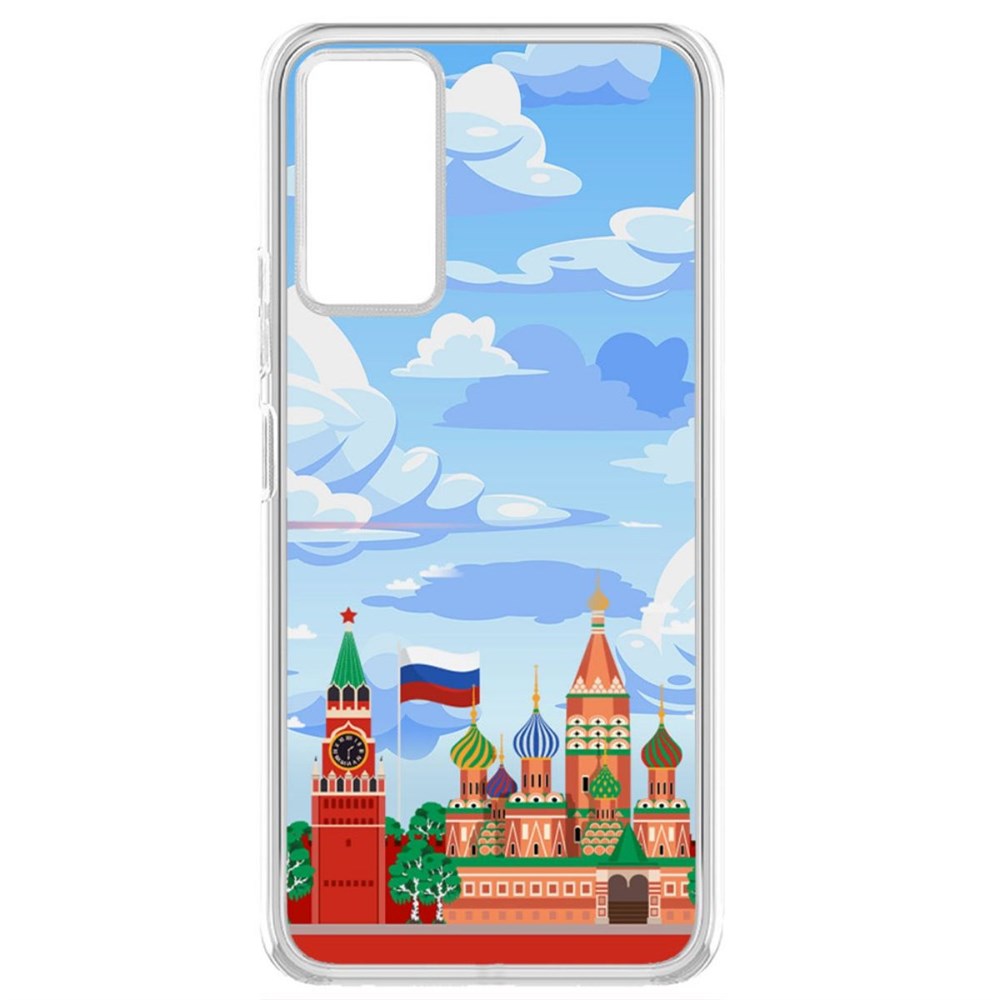 

Чехол-накладка Krutoff Clear Case Красная Площадь для Tecno Pova 2, Прозрачный
