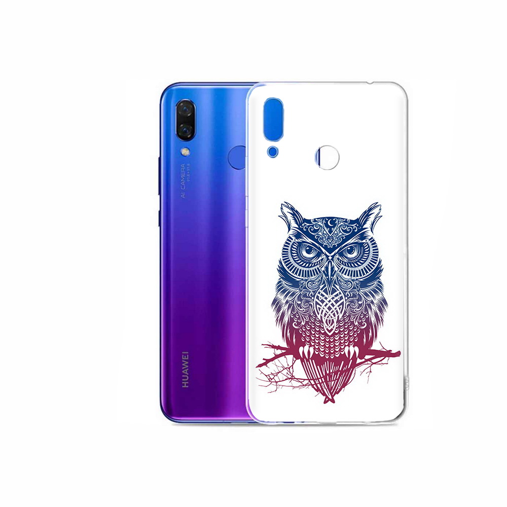 

Чехол MyPads Tocco для Honor Play хиппи сова, Прозрачный, Tocco