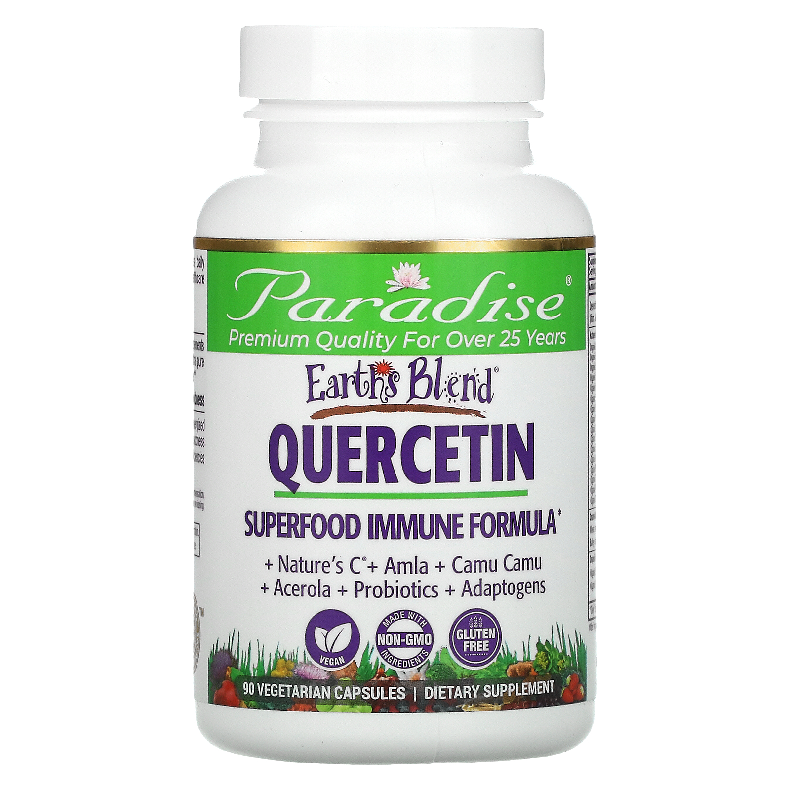 

Кверцетин для поддержки иммунитета Paradise Herbs Quercetin 500 мг капсулы 90 шт.