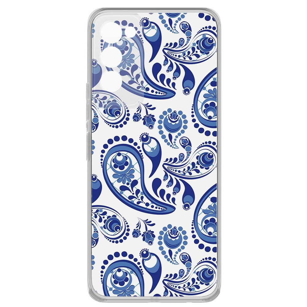 

Чехол-накладка Krutoff Clear Case Гжель для Tecno Camon 18P, Прозрачный
