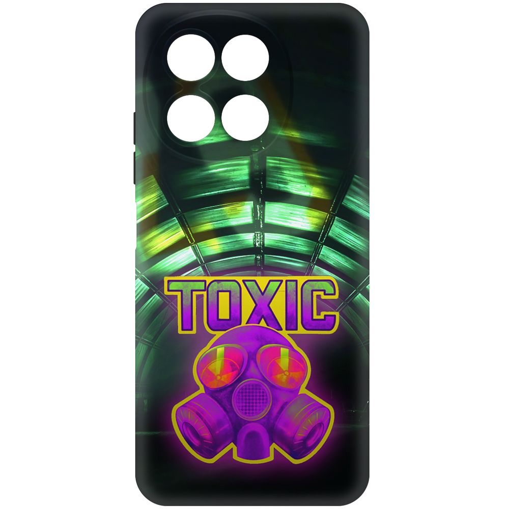 

Чехол-накладка Krutoff Soft Case Cтандофф 2 - Стикер Toxic для TECNO Spark 30 5G, Черный