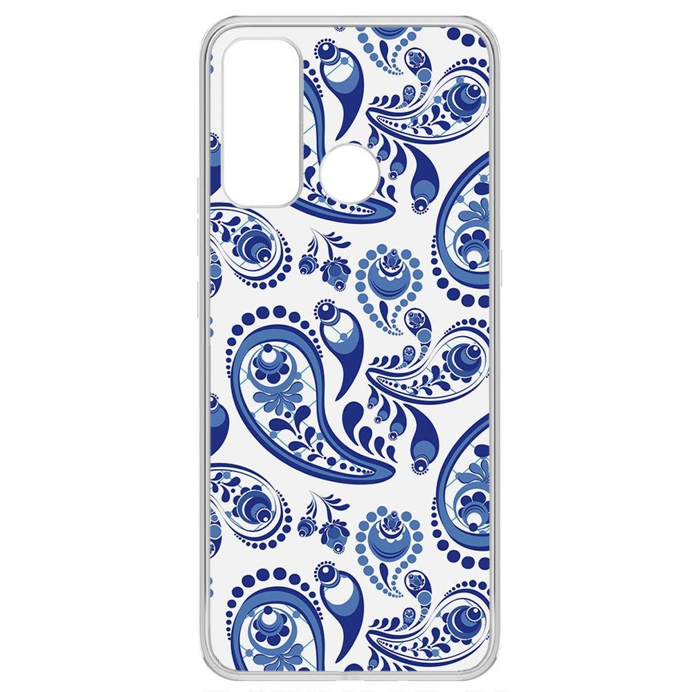

Чехол-накладка Krutoff Clear Case Гжель для Tecno Pouvoir 4