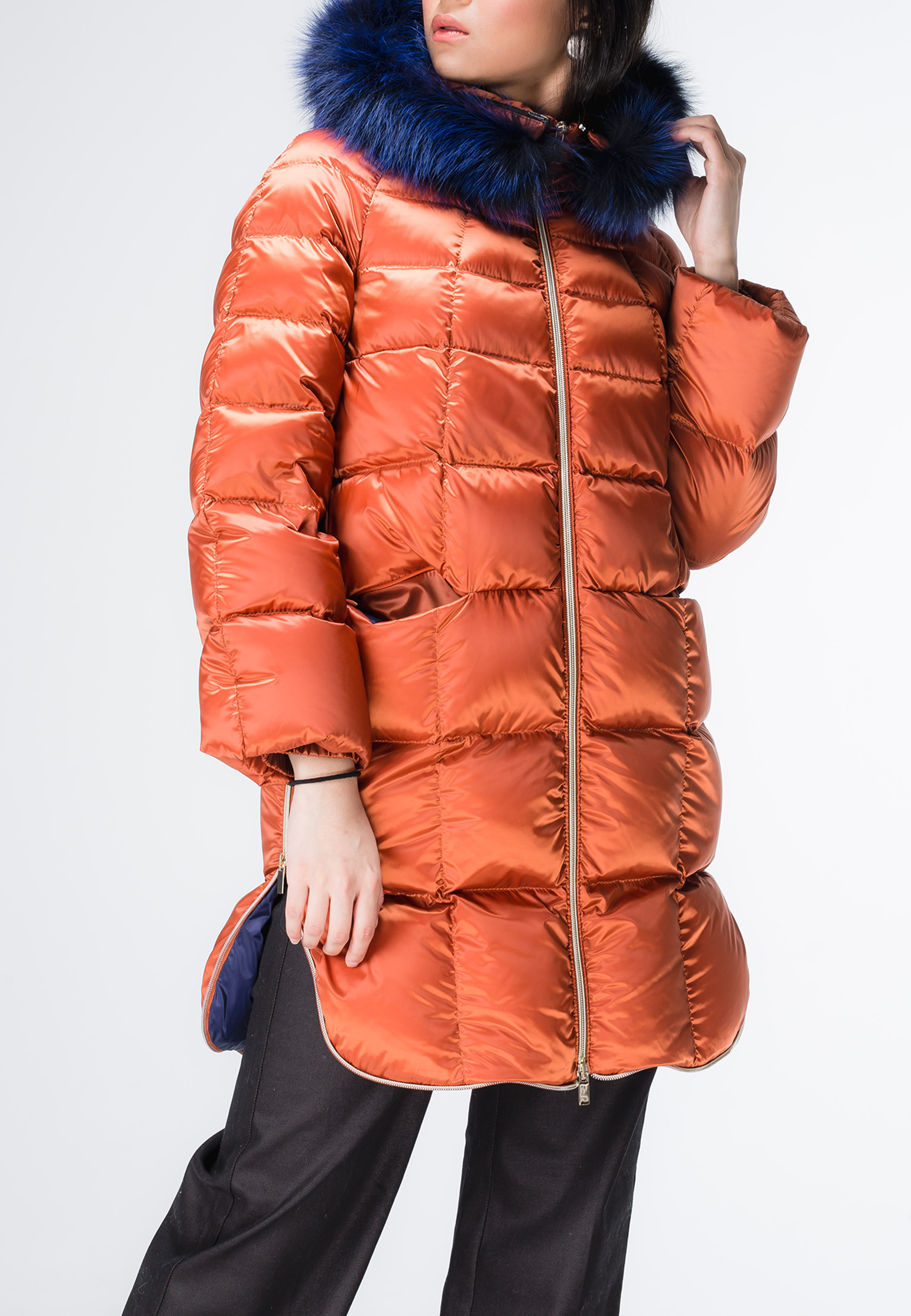 Куртка женская LANAII 140431 оранжевая 46 IT