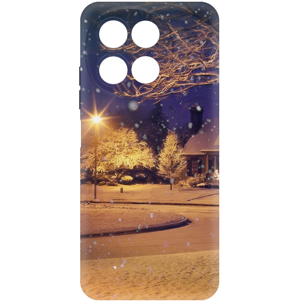 

Чехол-накладка Krutoff Soft Case Зимняя сказка для TECNO Spark 30 5G черный