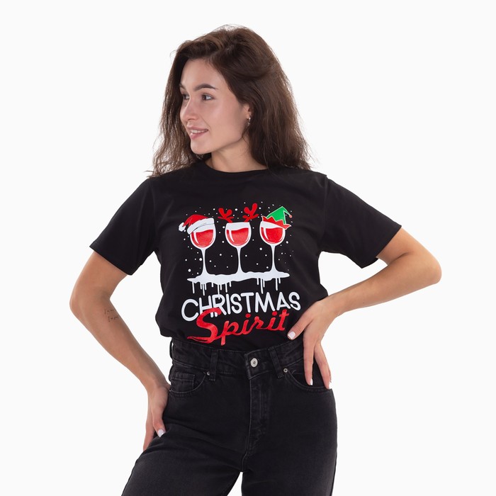 

Футболка женская Tusi 000704722 черная 52 RU, Черный, 000704722