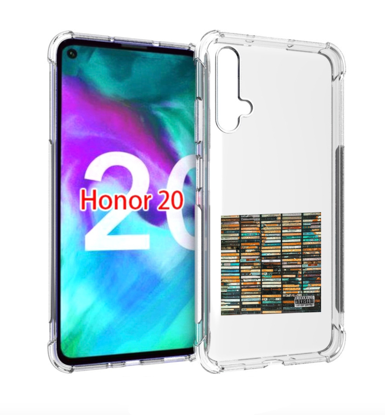 

Чехол бампер MyPads 2004 Скриптонит для Honor 20, Прозрачный, Tocco
