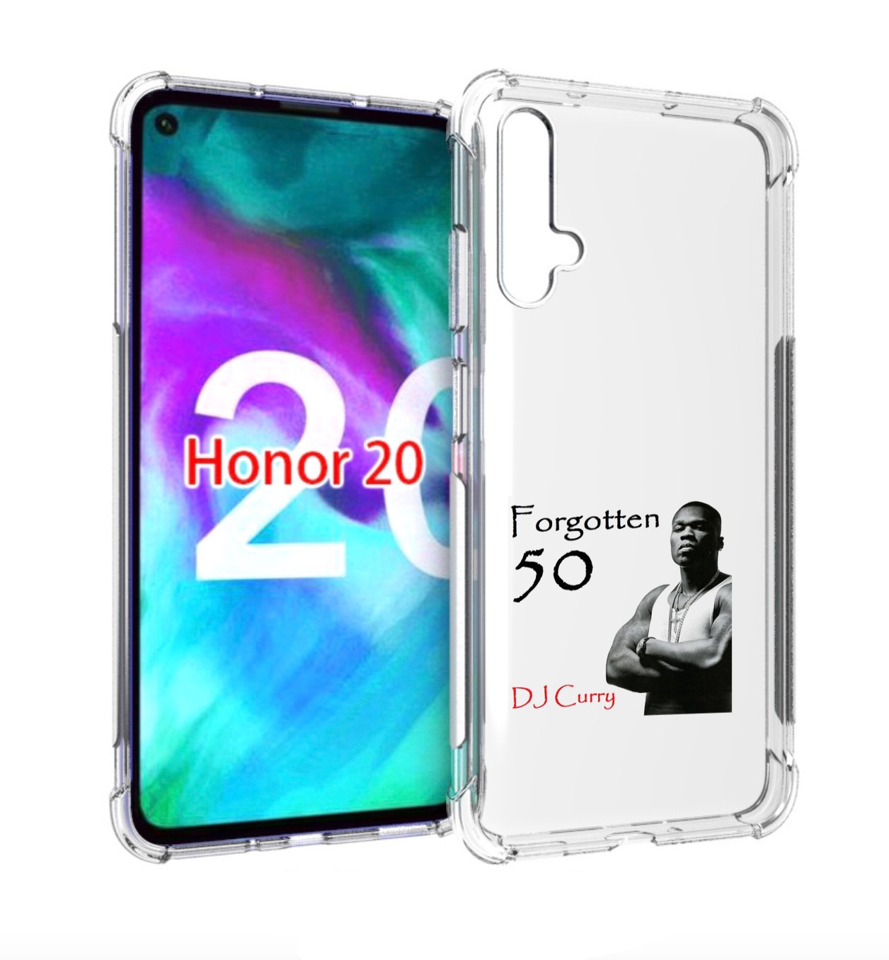 

Чехол бампер MyPads 50 Cent - Forgotten 50 для Honor 20, Прозрачный, Tocco