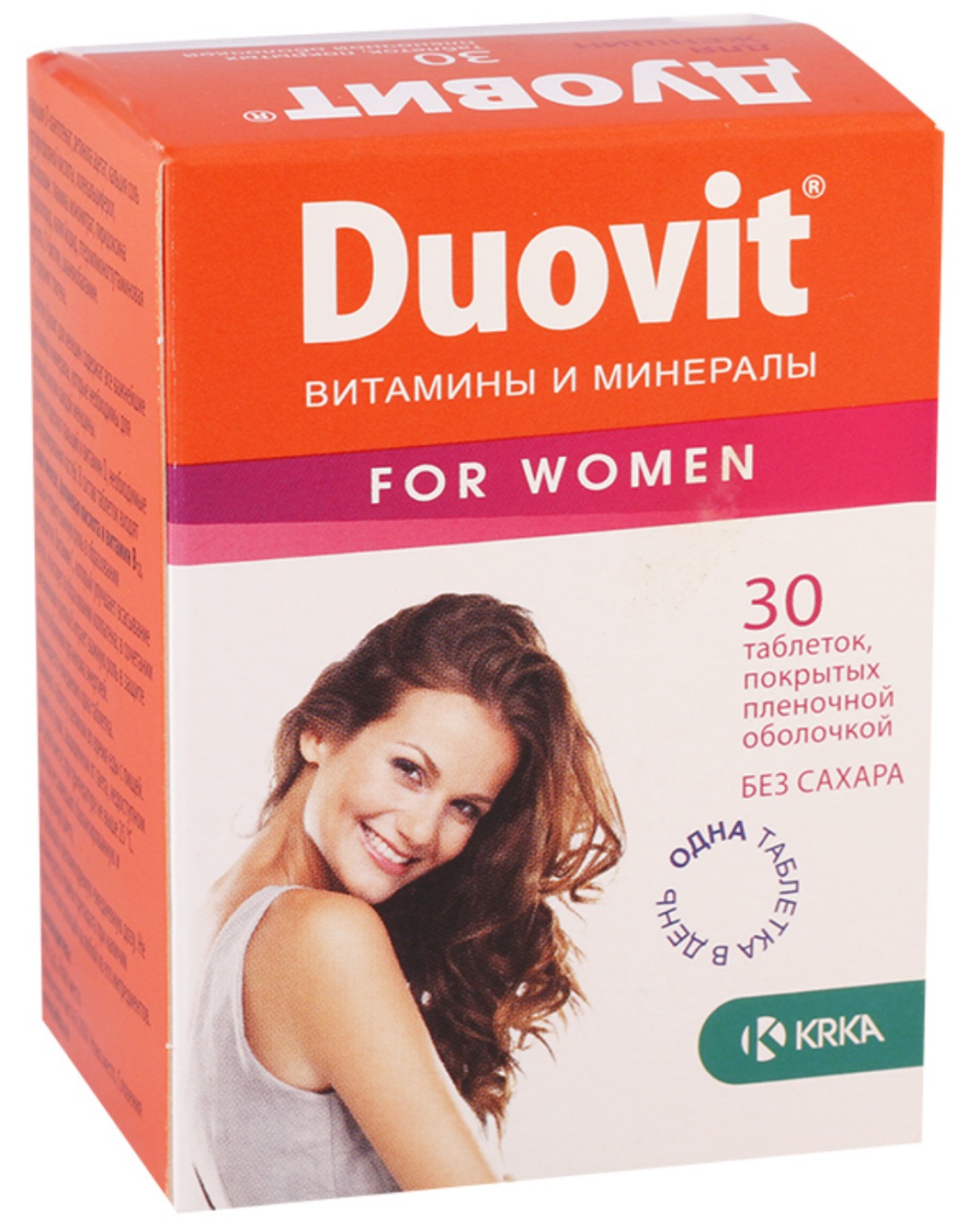 Купить 30 таблеток, Комплекс для женщин KRKA Дуовит таблетки 30 шт.