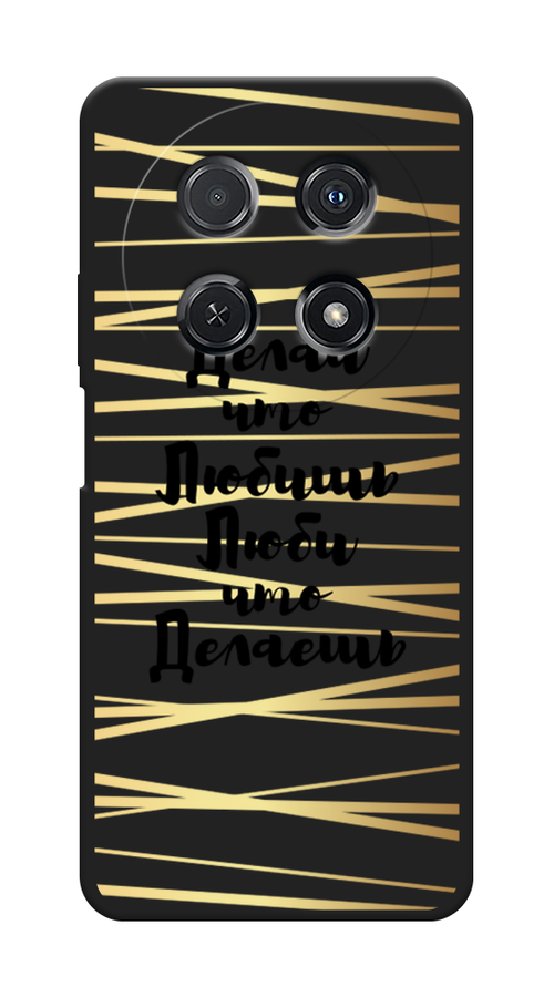 

Чехол Awog 6123952-1 для Huawei Nova 12i "Делай что любишь", Золотистый;черный, 6123952-1