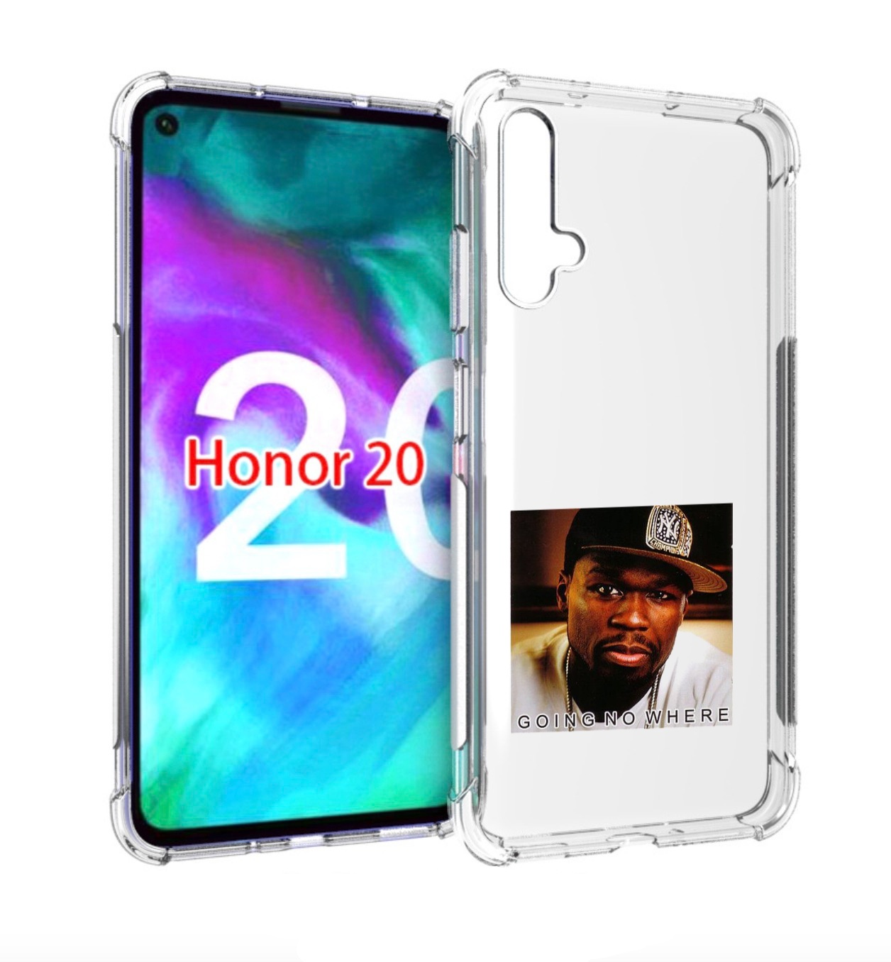 

Чехол бампер MyPads 50 Cent - Going No Where для Honor 20, Прозрачный, Tocco
