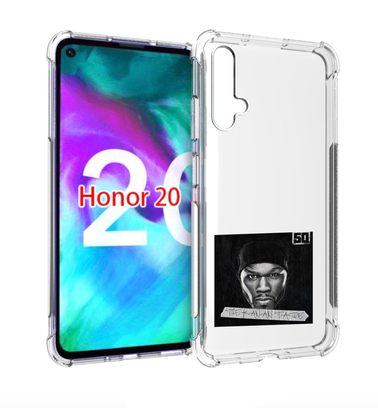 

Чехол бампер MyPads 50 Cent - The Kanan Tape для Honor 20, Прозрачный, Tocco