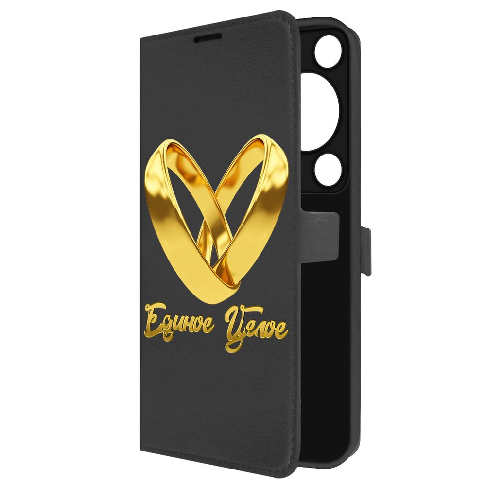 

Чехол-книжка Krutoff Eco Book для Huawei Nova Y72s Единое целое (черный)