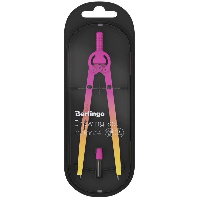 Berlingo Radiance 2 предмета циркуль 170 мм желтый розовый градиент