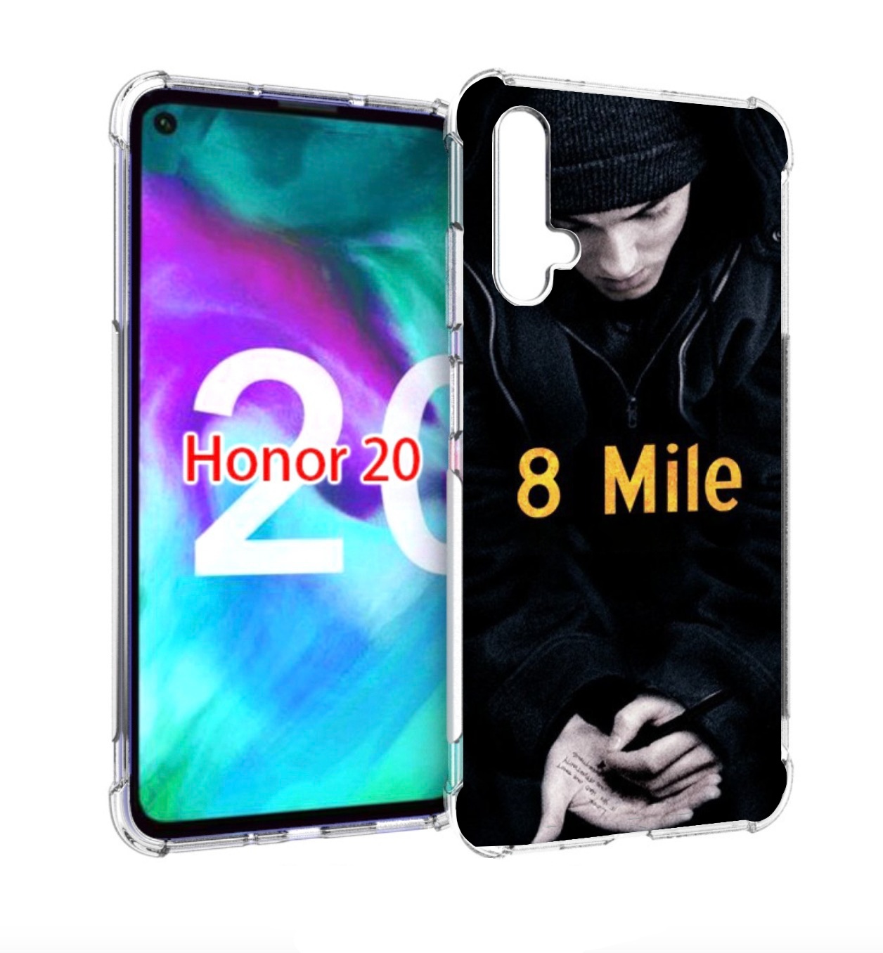 

Чехол бампер MyPads 8 миля для Honor 20, Прозрачный, Tocco