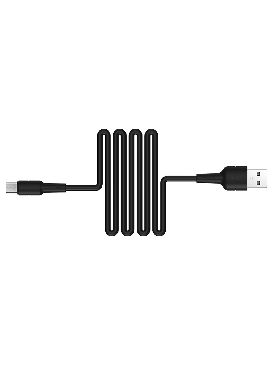 фото Провод для зарядки borofone x30, кабель usb - micro usb для телефона, 2.4 a, 1 м urm