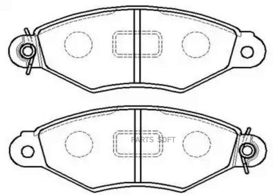 

Колодки тормозные дисковые RENAULT: Kangoo \ CITROEN: Xsara, PEUGEOT: 206