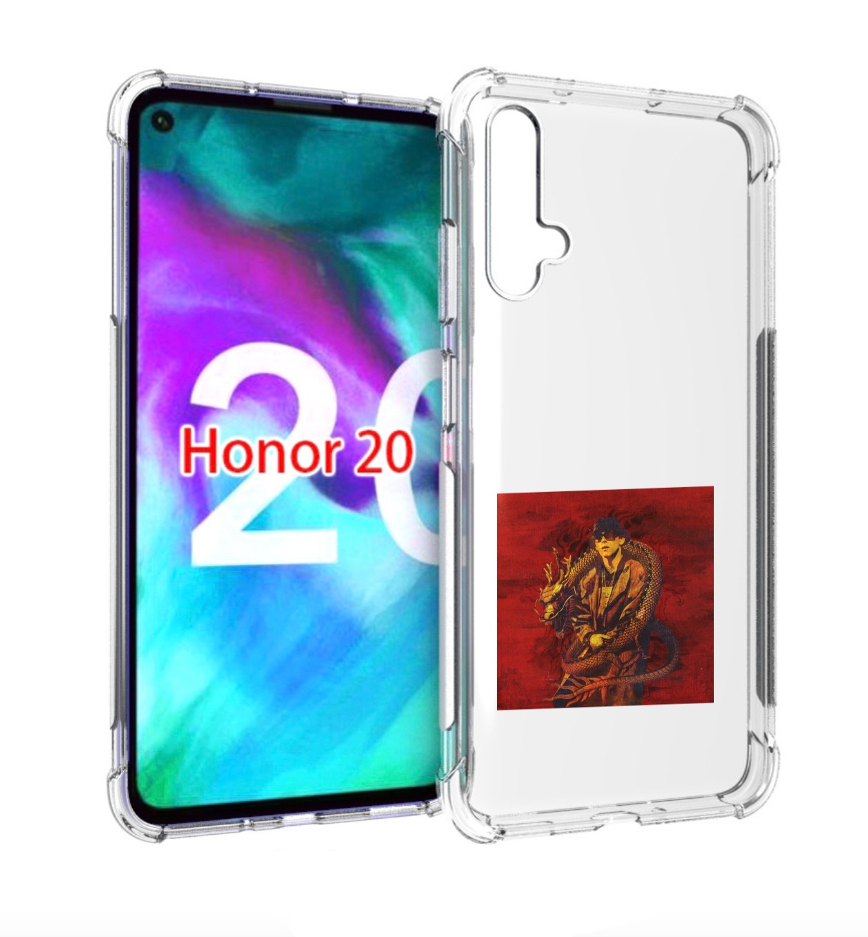 

Чехол бампер MyPads Dragonborn Big Baby Tape для Honor 20, Прозрачный, Tocco