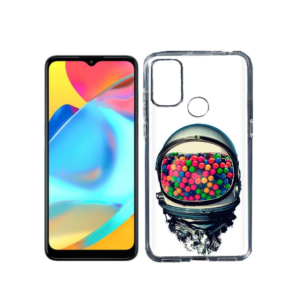 

Чехол MyPads Tocco для Alcatel 3L 6056H (2021) шлем космонавта (PT160724.669.700), Прозрачный, Tocco