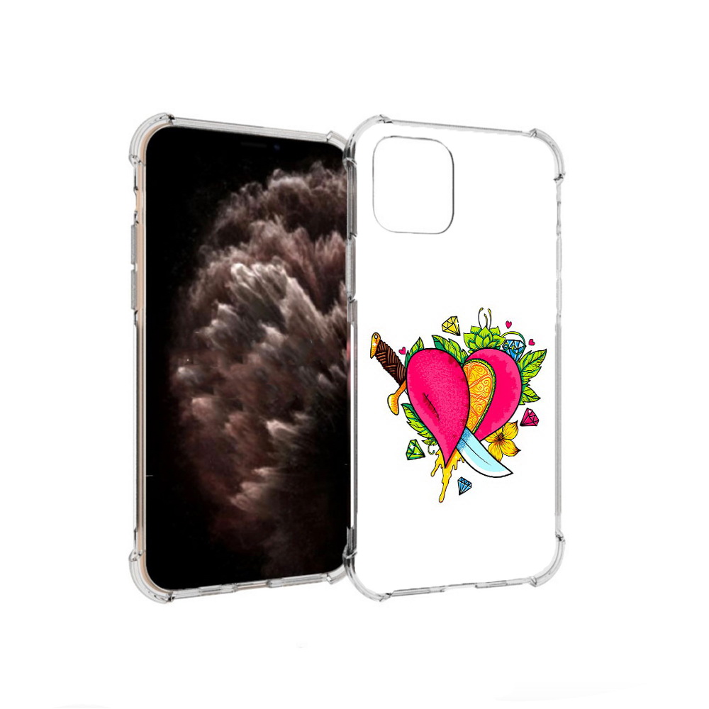 

Чехол MyPads Tocco для Apple iPhone 11 Pro Фруктовое сердце, Прозрачный, Tocco