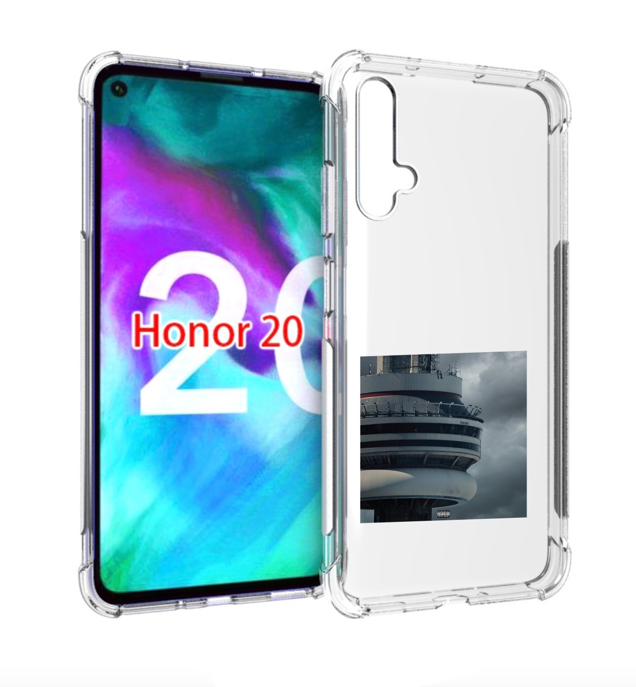 

Чехол бампер MyPads Drake - Views для Honor 20, Прозрачный, Tocco