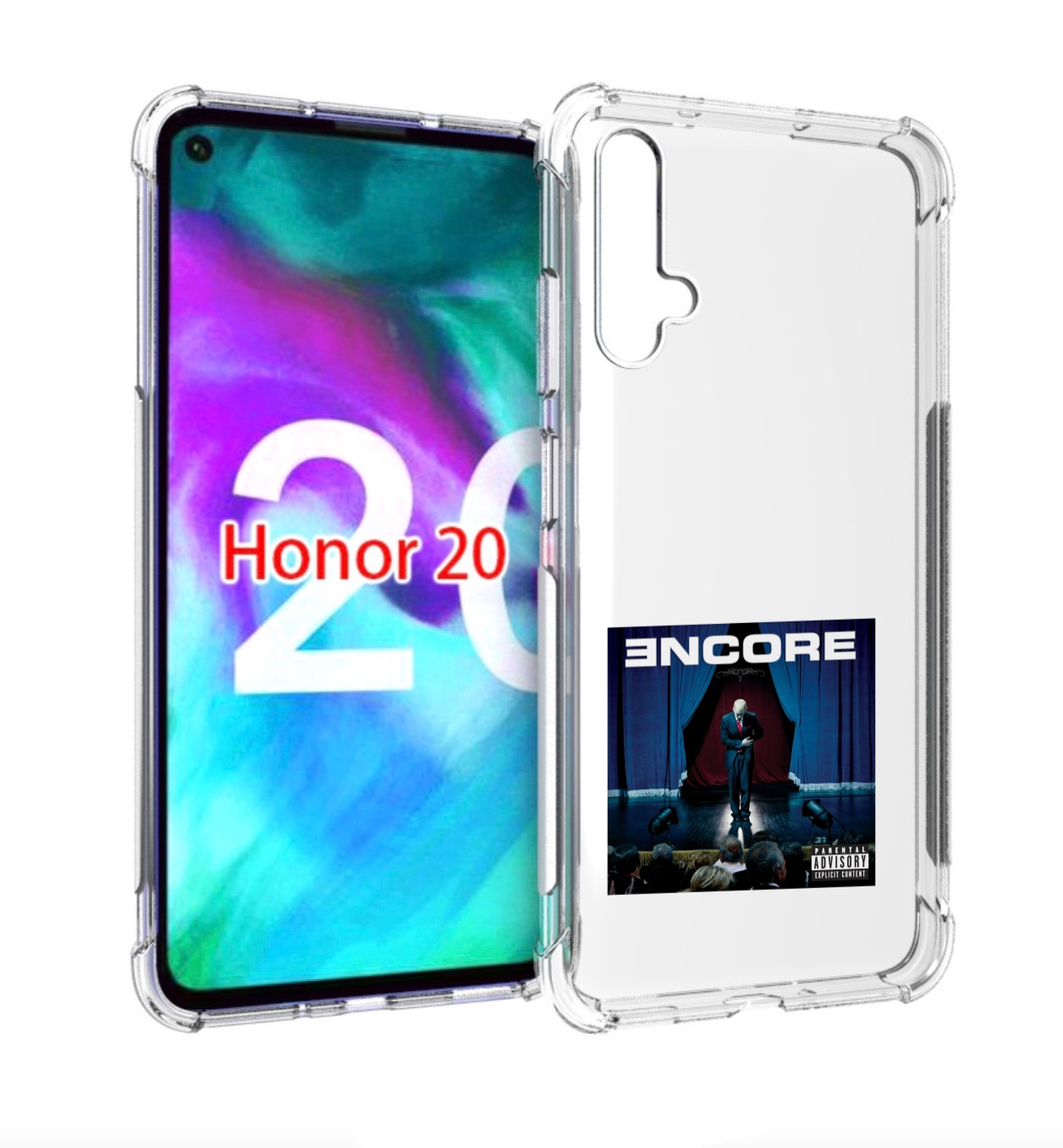 

Чехол Бампер Mypads Encore Для Honor 20, Прозрачный, Tocco