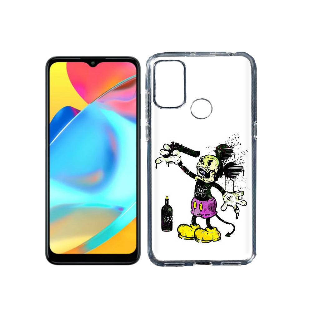 

Чехол MyPads Tocco для Alcatel 3L 6056H (2021) Драг Микки (PT160724.669.73), Прозрачный, Tocco