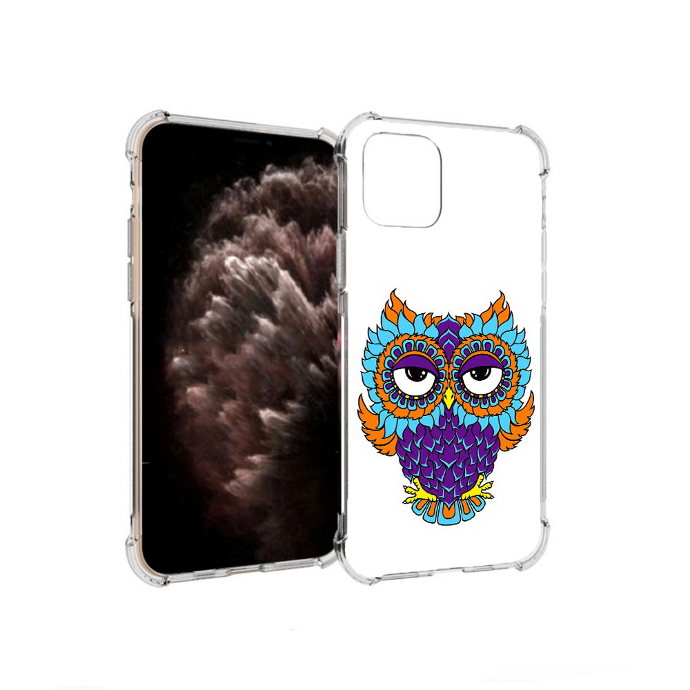 

Чехол MyPads Tocco для Apple iPhone 11 Pro Цветная сова, Прозрачный, Tocco