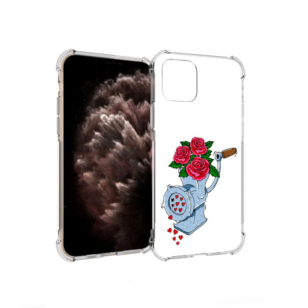

Чехол MyPads Tocco для Apple iPhone 11 Pro Цветочные сердца, Прозрачный, Tocco
