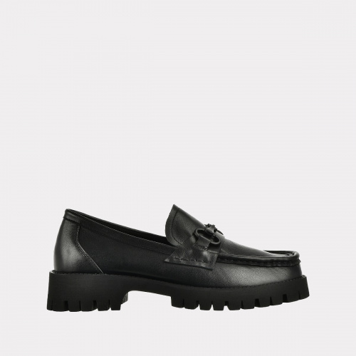 

Лоферы женские Versiya shop PW1176-81709 черные 39 RU, PW1176-81709